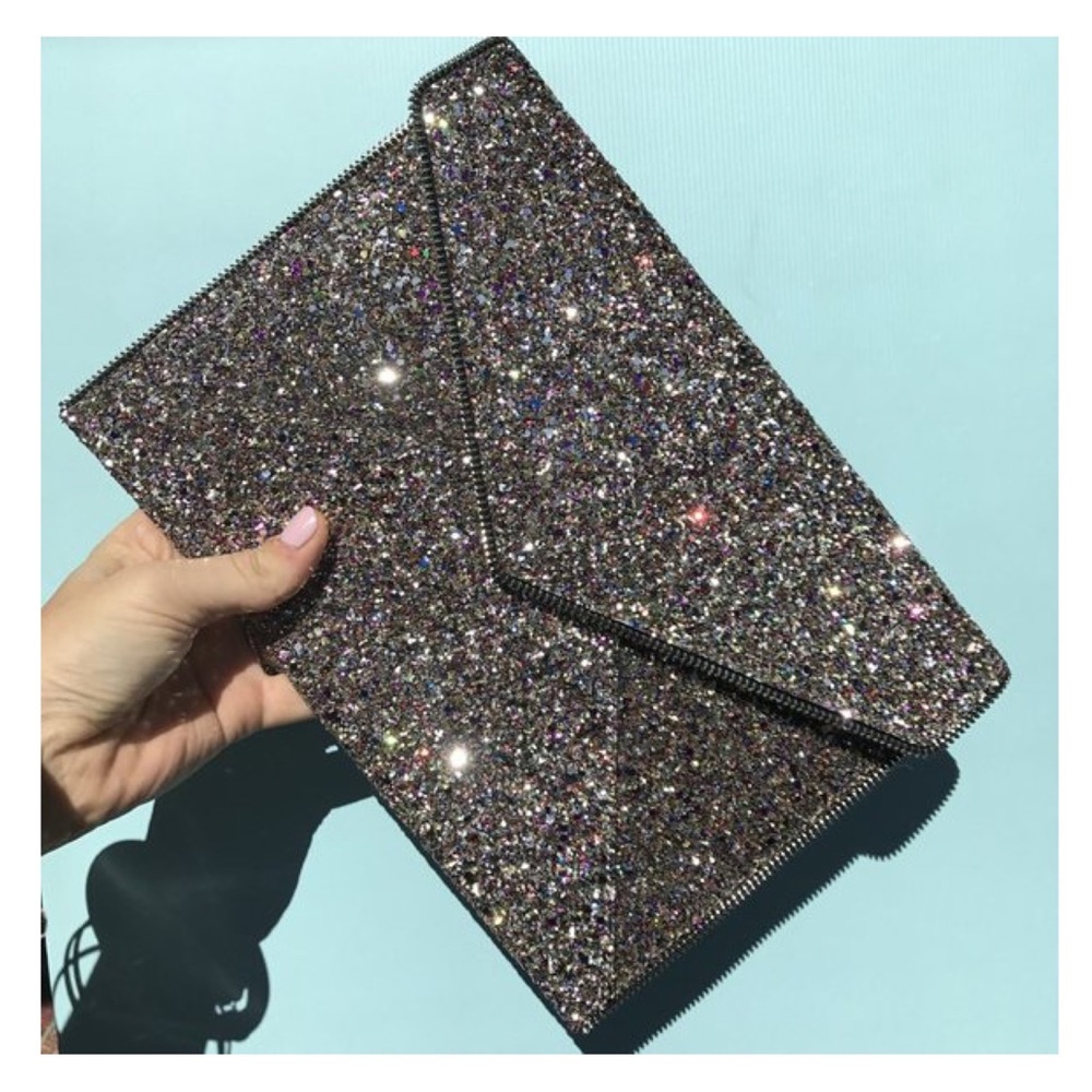 Rebecca Minkoff Leo Glitter Clutch